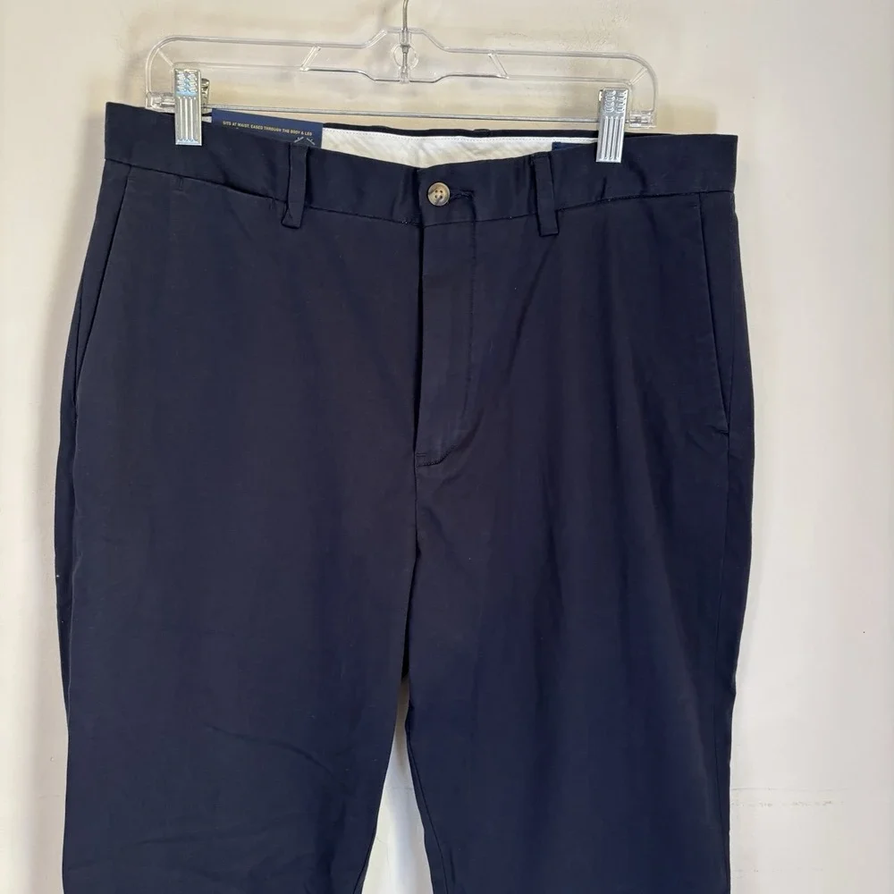 NEW Polo Ralph Lauren Pants Mens 34x34 Blue Classic Fit Chino Stretch Casual